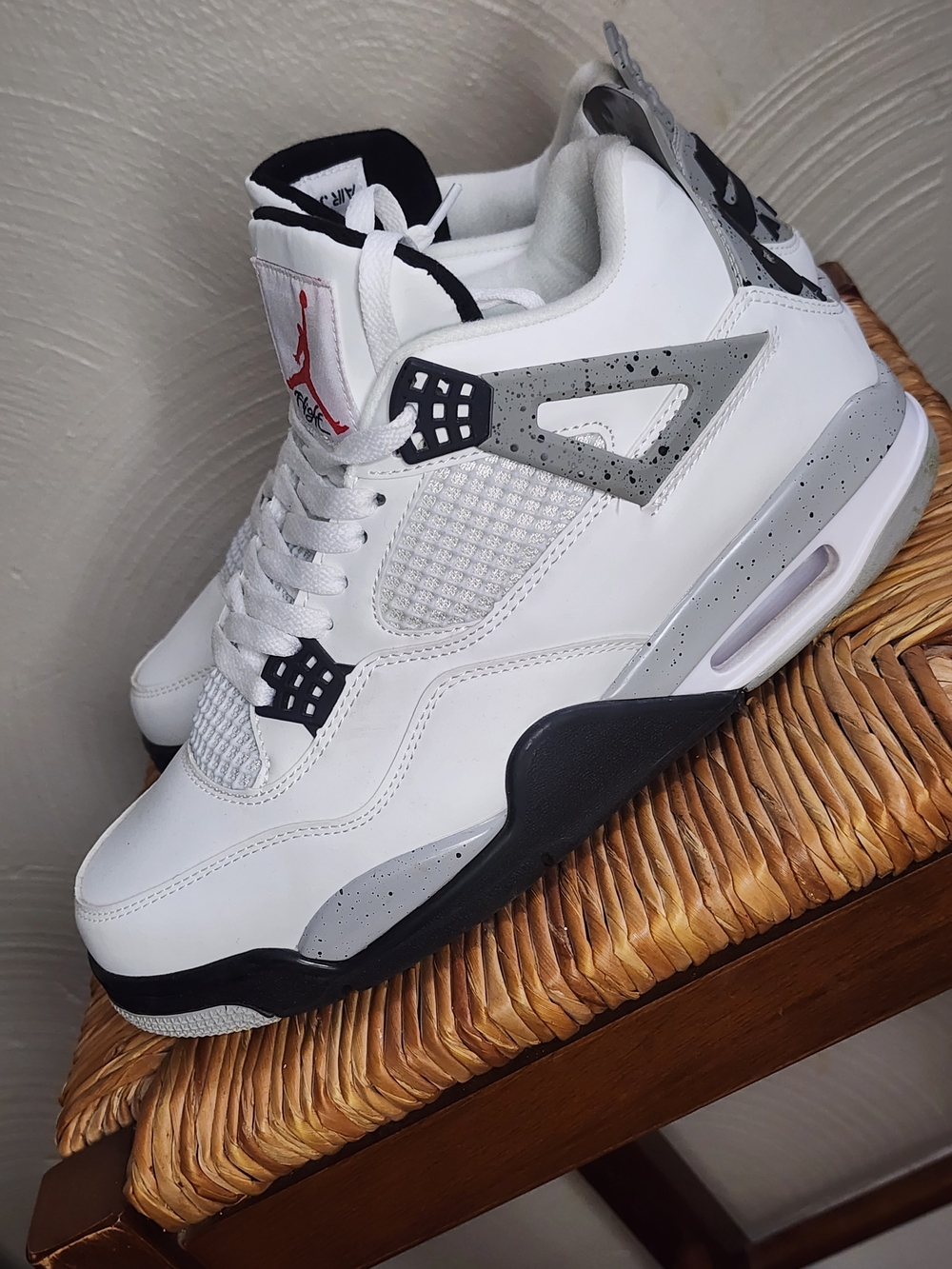 Nike Air Jordan 4 Retro OG "White Cement Men's Size 10